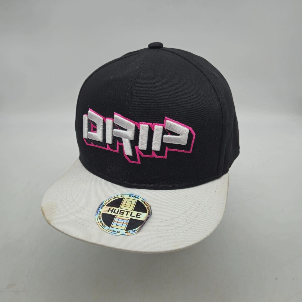 Hustle OG DRIP Snapback Hat Baseball Cap Black Adjustable Hip Hop Streetwear